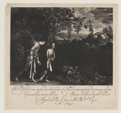 Tobias ve Melek by Hendrick von Goudt