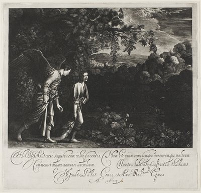 Tobias ve Melek by Hendrick von Goudt