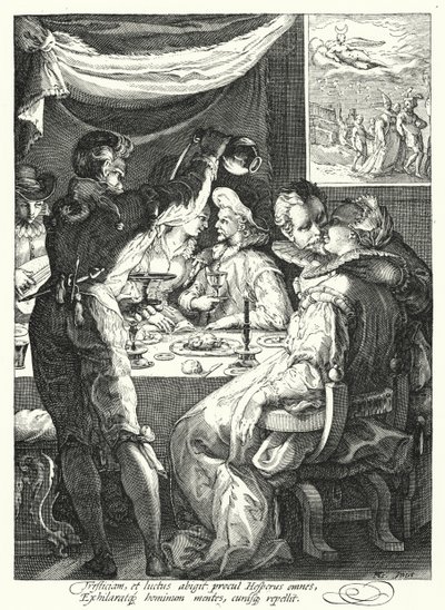 Akşam (gravür) by Hendrik (after) Goltzius