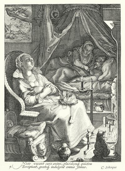 Gece (gravür) by Hendrik (after) Goltzius