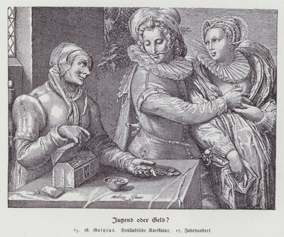 eşitsiz aşk by Hendrik (after) Goltzius