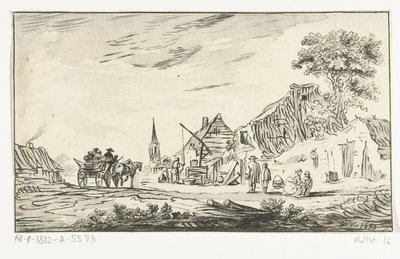 köy manzarası by Hendrik Busserus