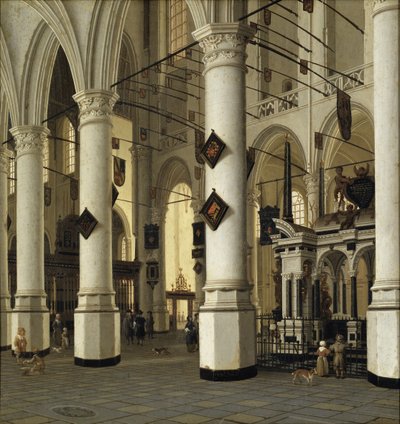 Interieur de la nouvelle eglise de Delft - Nieuwe Kerk, Delft