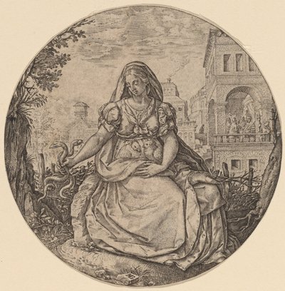 İhtiyat Alegorisi by Hendrik Goltzius