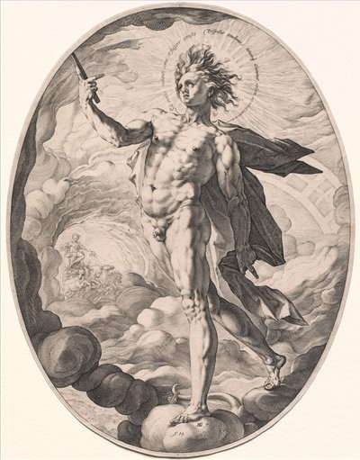 Apollon, 1588. by Hendrik Goltzius