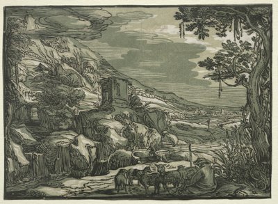 Arcadian Peyzaj, c. 1615. by Hendrik Goltzius