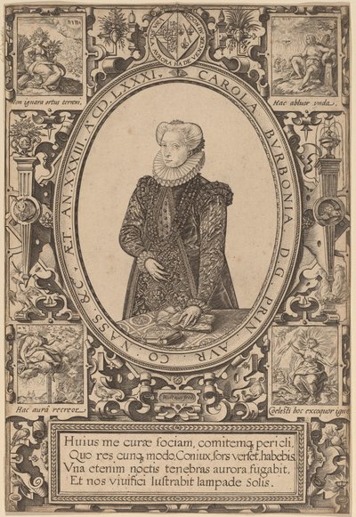 Burbonlu Charlotte by Hendrik Goltzius