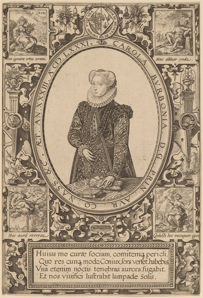 Burbonlu Charlotte by Hendrik Goltzius