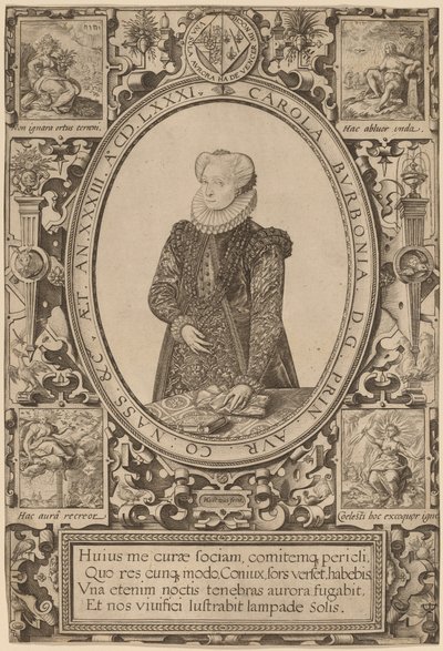 Burbonlu Charlotte by Hendrik Goltzius