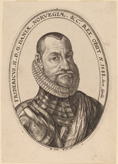 Danimarka ve Norveç Kralı II. Frederick by Hendrik Goltzius