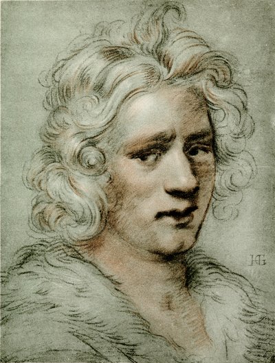 Genç bir adamın kafa çalışması by Hendrik Goltzius