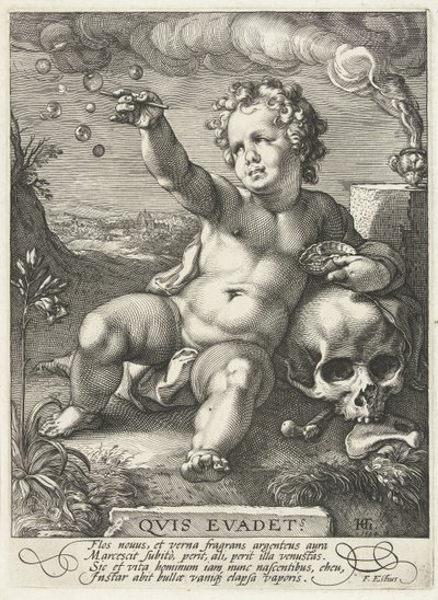 Homo Bulla, 1594 by Hendrik Goltzius