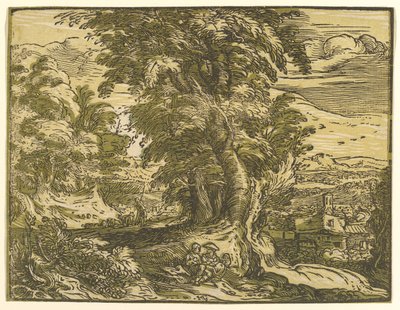 Oturan Çift ile Manzara, 1595