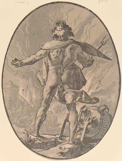Plüton by Hendrik Goltzius