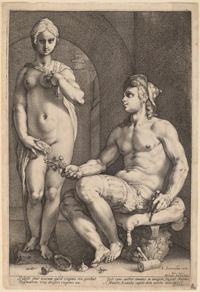 Pigmalion ve Galatea by Hendrik Goltzius