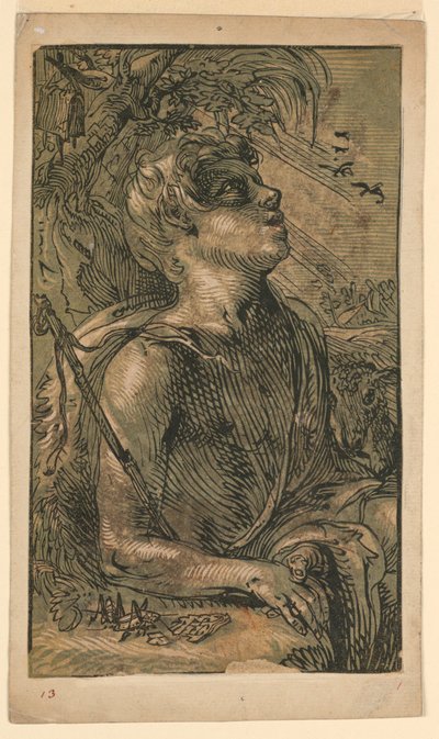 Vahşi Doğada Aziz John Evangelist by Hendrik Goltzius