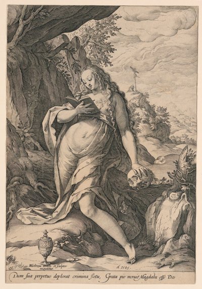 Aziz Mary Magdalene Tövbekar by Hendrik Goltzius