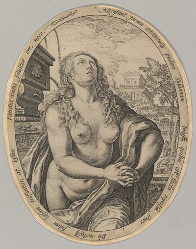 Susanna, 1583. by Hendrik Goltzius