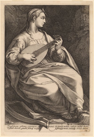 Terpsikor by Hendrik Goltzius