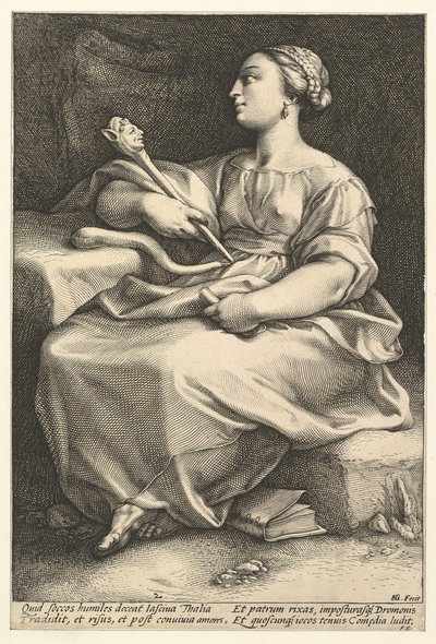 Thalia.n.d. by Hendrik Goltzius