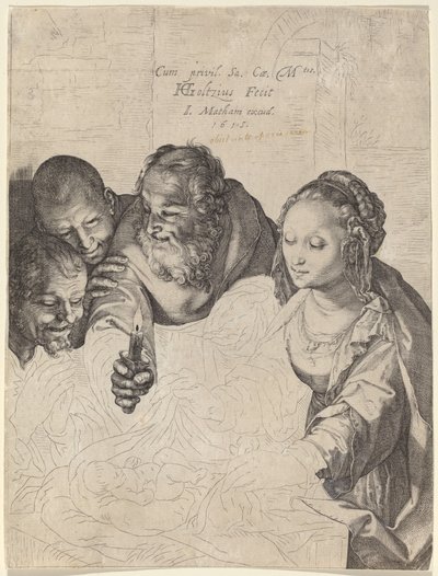 Çobanların hayranlığı by Hendrik Goltzius