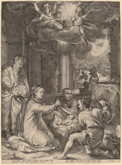 Çobanların hayranlığı by Hendrik Goltzius