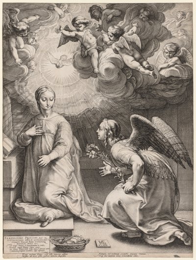 Müjde, 1594. by Hendrik Goltzius