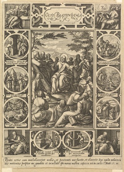 Sekiz Mutluluk, yaklaşık. 1578. by Hendrik Goltzius
