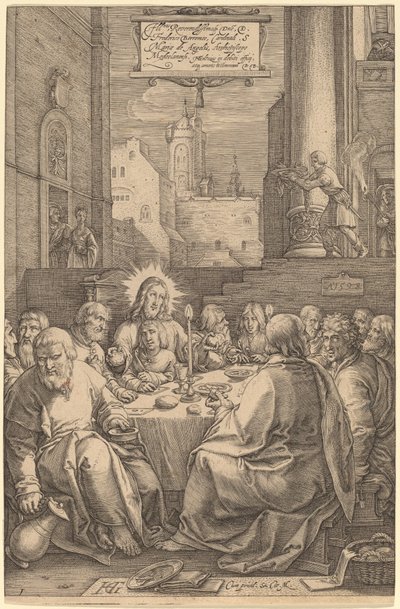 Son Akşam Yemeği by Hendrik Goltzius