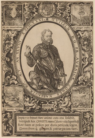William, Nassau Kontu, Orange Prensi by Hendrik Goltzius