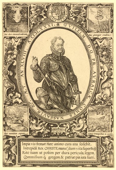 William, Nassau Kontu, Orange Prensi by Hendrik Goltzius