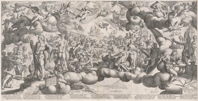 Aşk Tanrısı ve Ruhun Düğünü by Hendrik Goltzius after Bartholomaeus Spranger