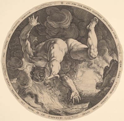 iksyon by Hendrik Goltzius, after Cornelis Cornelisz van Haarlem