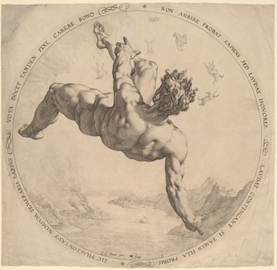 Fayton by Hendrik Goltzius, after Cornelis Cornelisz van Haarlem