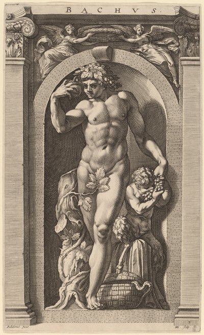 Baküs by Hendrik Goltzius after Polidoro da Caravaggio