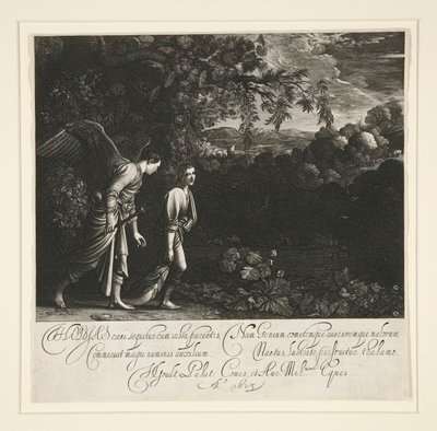 Tobias ve Melek by Hendrik Goudt