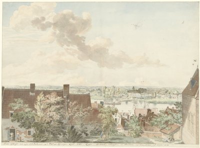 Nehir boyunca bir feribotla Nijmegen'de görüntüleyin by Hendrik Hoogers