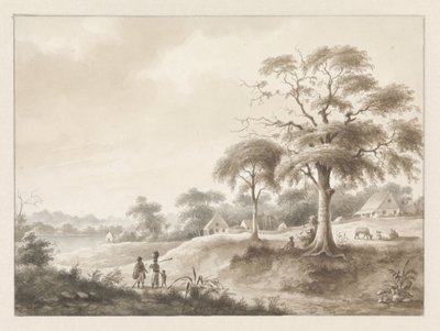 Nehir kenarındaki evler by Hendrik Huygens