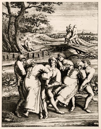 Dans Eden Veba, Strasbourg, Alsace. 1518 by Hendrik I Hondius