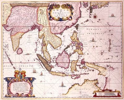 Endonezya takımadaları ve Filipinler yoluyla Hindistan