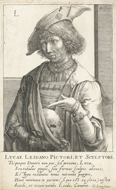Lucas van Leyden, Hollandalı oymacı ve ressam by Hendrik I Hondius