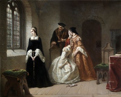 Leydi Jane Grey, c.1845-1907 (tuval üzerine yağlı boya) by Hendrik Jacobus Scholten