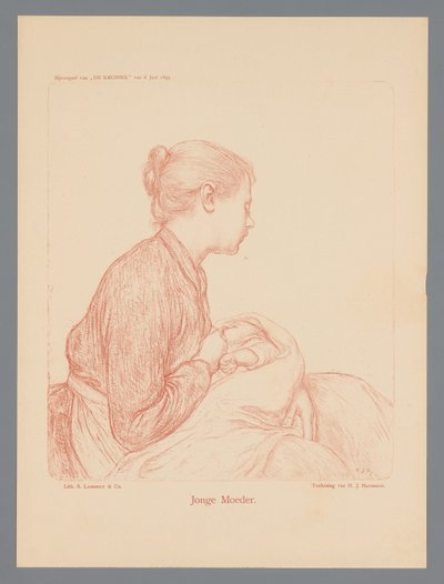 Genç Anne (nesne üzerindeki başlık) by Hendrik Johannes Haverman