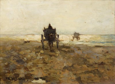 Clammers Horse Drive, c. 1890 by Hendrik Johannes Weissenbruch