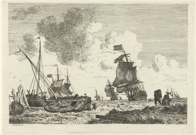 Güçlü rüzgarda deniz manzarası by Hendrik Kobell