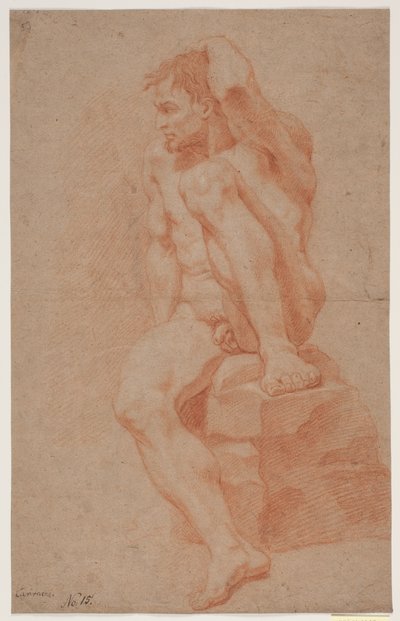 Erkek model çalışması by Hendrik Krock