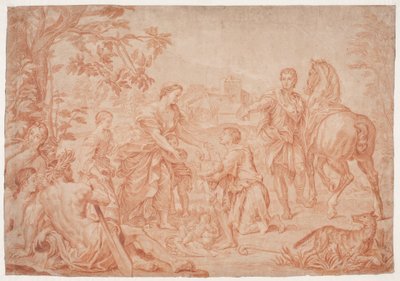 Romulus ve Remus (Livius I, 4). Sanssouci, Potsdam