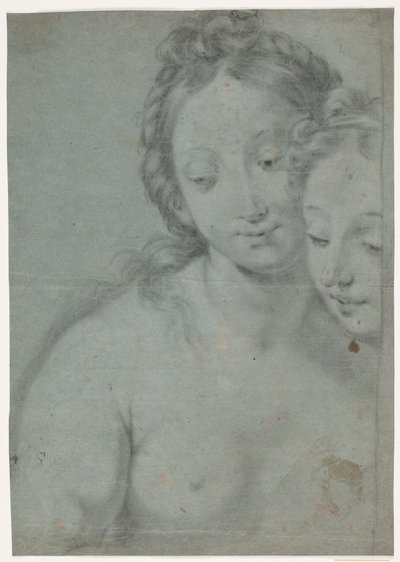 İki kadın kafası. Carlo Maratta
