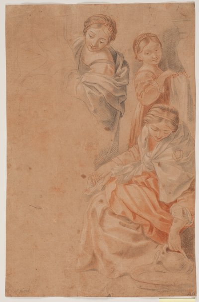 Üç kadın figürü. Guido Renis 