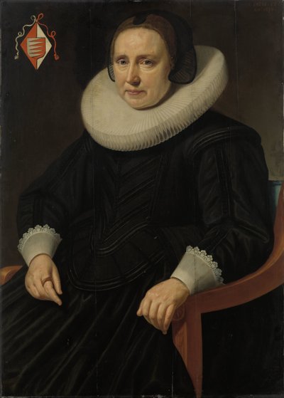 Antonius Antonides van der Linden'in ikinci karısı Sara Sweerts de Weert'in portresi by Hendrik Meerman